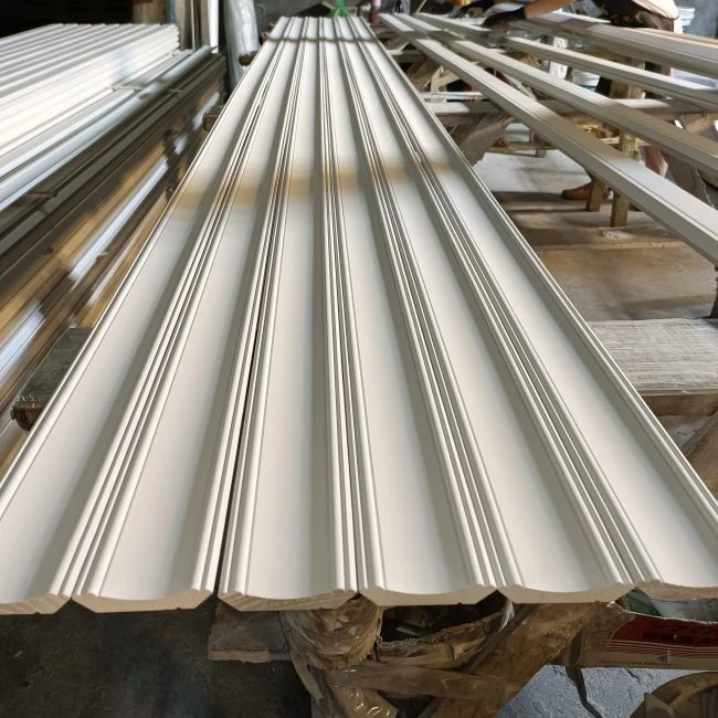 Decorative Primed Wooden Crown Mouldings For Ceiling