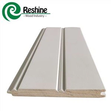 Obkladová deska soklové lišty s bílým základním nátěrem